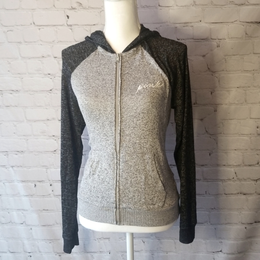 Victorias secret PINK zip up hooded jacket